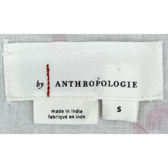 Anthropologie Ruffle Hem Halter Top Size Small Embroidered Tassel Boho NWT - Picture 7 of 11